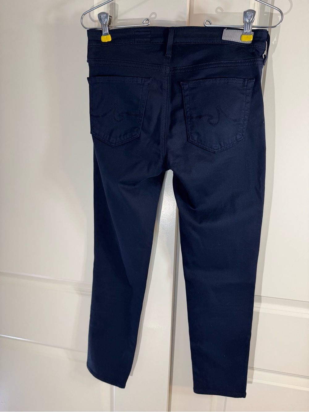 Ag Adriano Goldschmied The Prima Crop Navy Stretch Jeans 25 - Picture 3 of 10
